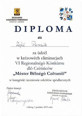  Grafika #0: Nasze pierwsze zmagania w Konkursie pt. Méster Bëlnégò Czëtaniô