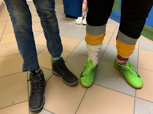 Grafika #14: Dzień Kolorowej skarpetki