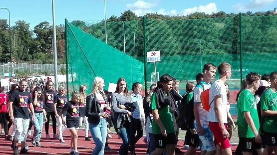 Grafika #1: Otwarcie stadionu lekkoatletycznego przy Zespole Szkół Mechaniczno-Informatycznych w Lęborku